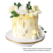 Yellow Drip Floral Cake (LEAD TIME: 3 Days)