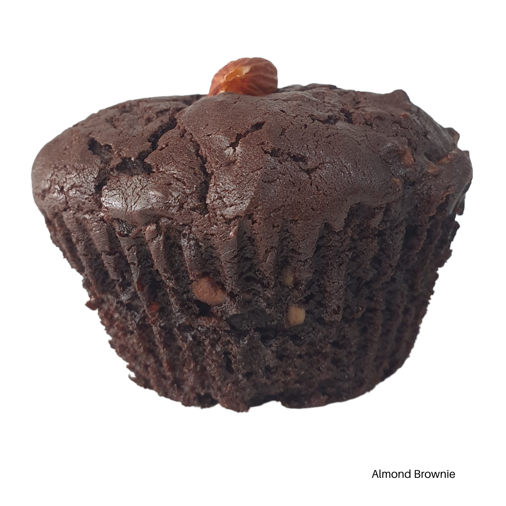 Almond Brownie Cupcake
