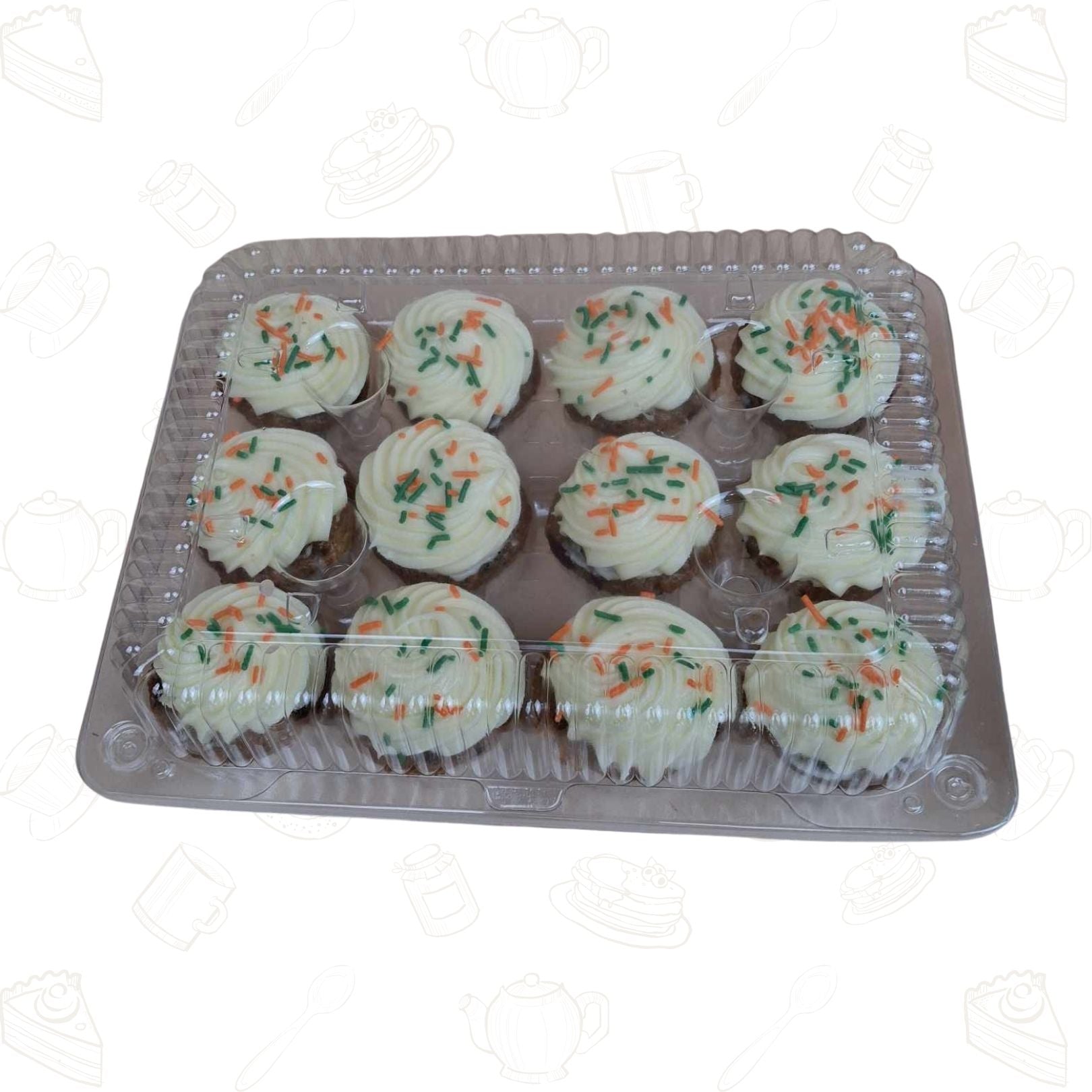Carrot + Cream Cheese Cupcake