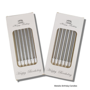 Metallic Birthday Candles