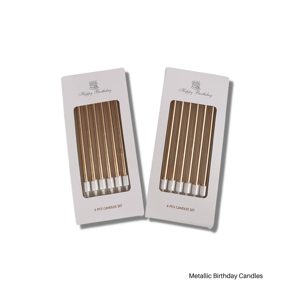 Metallic Birthday Candles