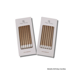 Metallic Birthday Candles