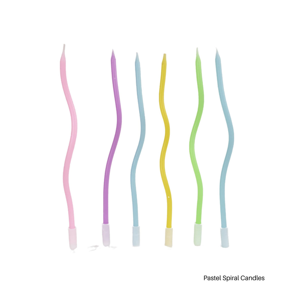 Pastel Spiral Candles