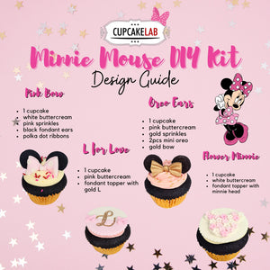 DIY Cupcake Kit: Minnie Mouse (Lead time: 7 Days)