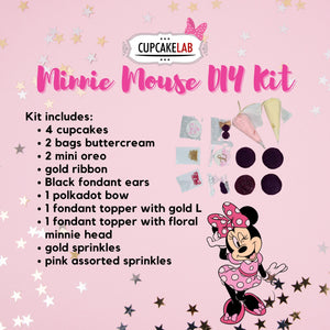DIY Cupcake Kit: Minnie Mouse (Lead time: 7 Days)